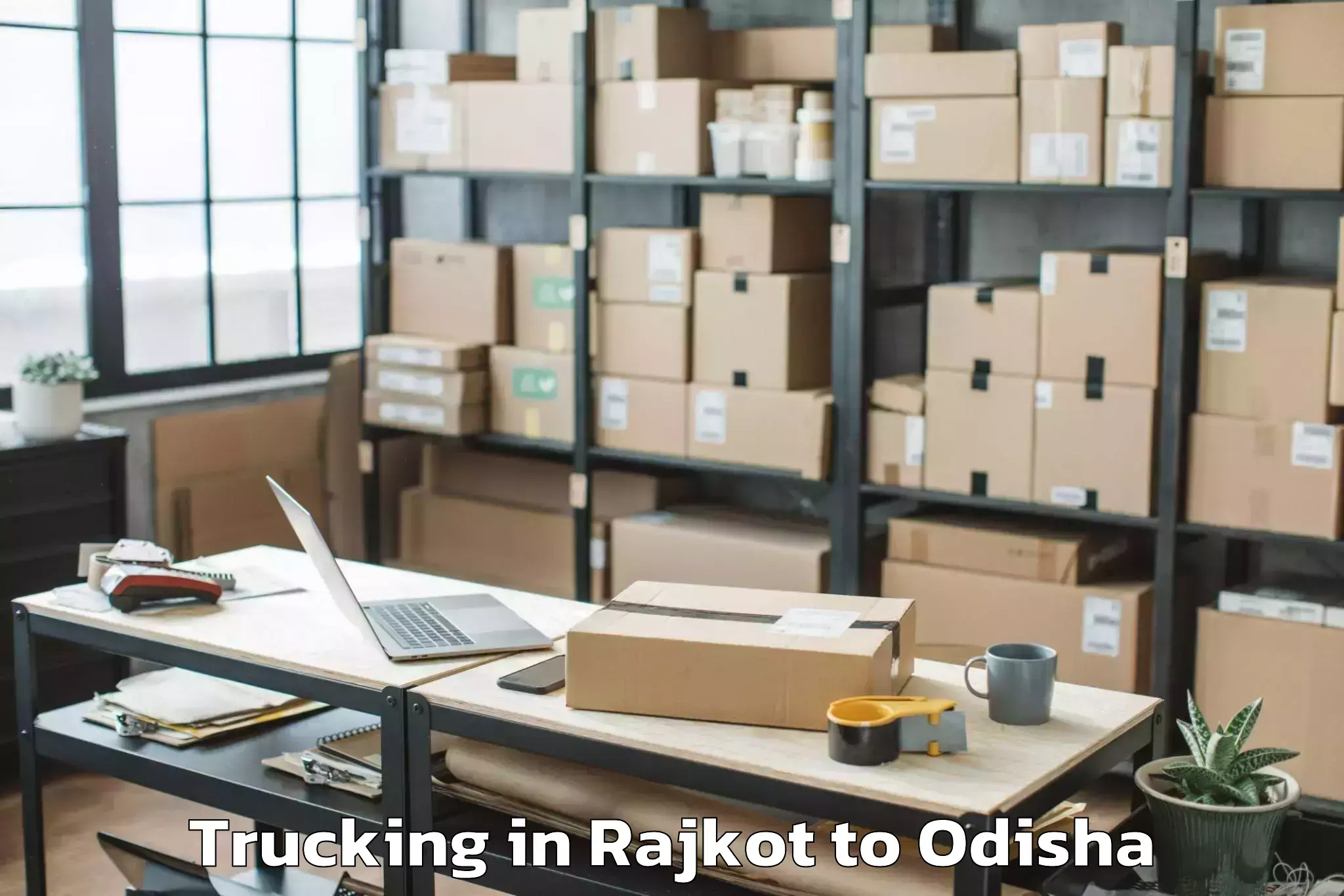 Leading Rajkot to Karanjia Trucking Provider